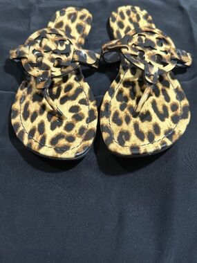 New Tory Burch Miller Patent Leopard Printed Sandals 8